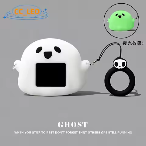 Suitable for Anker Soundcore Liberty 5 Pro Max Case 3D Cute Ghost Cartoon Silicone Soft Case Protect