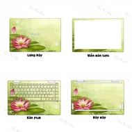 Laptop Skin Sticker Lotus Pattern - Decal Stickers For Dell, Hp, Asus, Lenovo, Acer, MSI, Surface, S