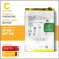 Battery For REALME 14 5G RMX5070 / REALME 14T 5G RMX5078 , BLPC07 | 6000mAh (Bateri)
