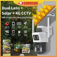 SINOVISION PTZ37 4G CCTV Dual Lens  6MP Outdoor CCTV Solar Camera