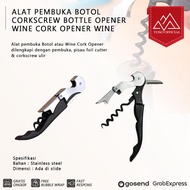 ALAT PEMBUKA BOTOL CORKSCREW BOTTLE OPENER WINE CORK OPENER WINE