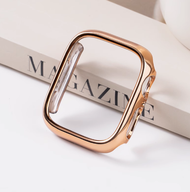 Ốp lưng bảo vệ cho Apple Watch 11 10 46mm 42mm mạ khung xương cứng PC