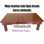 Meja lesehan Lipat Kaki termurah Bahan Kayu