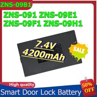 for ZNS-09B1 ZNS-091 ZNS-09E1 ZNS-09F1 ZNS-09H1 Lithium Smart Door Lock Battery 7.4V 4200mAh