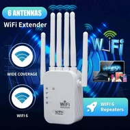 Wireless Wifi Repeater 6-Antenna Booster Range Extender Booster Internet 2.4G 4G Network Wifi Router