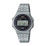 Casio Vintage Style Digital Stainless Steel Band Watch A171WE-1A
