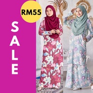 OFFER Baju Kurung Ironless Plus Size Luvla Baju Kurung Tanpa Gosok Baju Kurung Pesak Moss Crepe