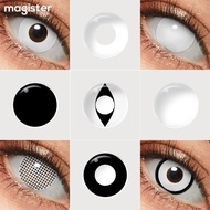พร้อมส่งจากไทย Magister ฮาโลวีน ตาผี คอนแทคเลนส์สีขาว รายปี ขายเป็นคู่ แถมฟรีตลับ คอนแทคเลนส์คอสเพลย