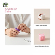[F&O] Stress Relief Kawaii Mochi Squeeze Toys 5Pcs Square Animal Mini Fidget Sets for Family Interac