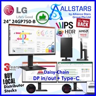 LG 24QP750-B 23.8 inch QHD IPS Monitor with Daisy Chain and USB Type-C