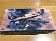【全國最便宜】長谷川1/48 二戰德軍Junkers Ju87B-2 Stuka斯圖卡(已拆封)