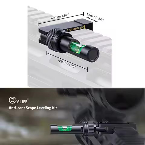 CVLIFE Fold Away Scope Leveling Kit Low Profile Precision Scope Leveling Tool Anti-Cant Bubble Level