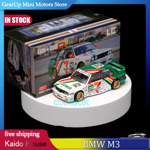 In Stock Kaido House MINIGT 1:64 BMW M3 711 V1 7-Eleven #29 USA Exclusive KHMG217 Diecast Alloy Coll