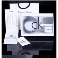 Calvin Klein CK 經典LOGO 男士皮帶 左邊標誌雙頭