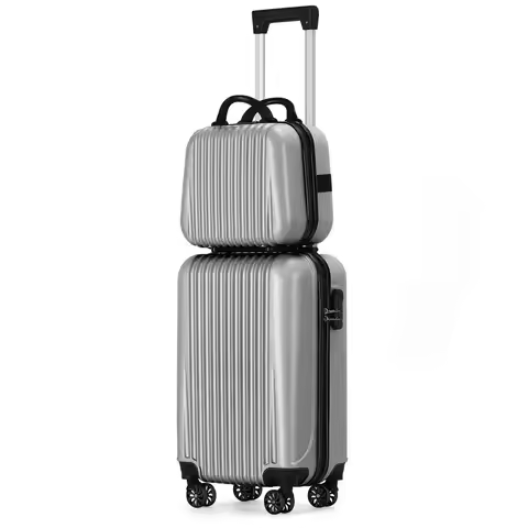 2Pcs CarryOn Spinner Luggage, Lightweight For Travel Luggage Case Trolley Suitcase Spinner Suitcase 