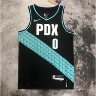 [Hot pressed]NBA Portland Trail Blazers No.0 Damian Lillard basketball Jersey Vest