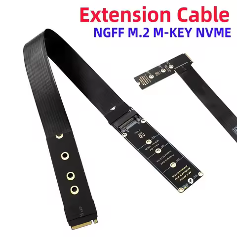 M.2 NVMe SSD Extension Cable Support PCle4.0 M.2 SSD PCI-Express 4.0 X4 M Key Extender for M.2 2230 