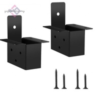 Heavy Duty 2PCS Carbon Steel Pergola Brackets Kit for Durable Outdoor Structures