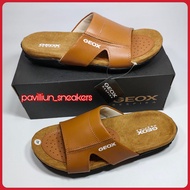 Sandal pria kulit / sandal geox pria kulit lembut / Sandal selop / sandal santai dan formal