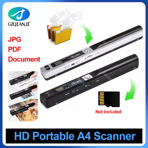 900DPI iScan01 Portable A4 Document Reader Scanner For Contract Books Office Business Handheld Mobil