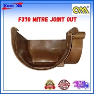 F370 Arensi-Marley Pvc Gutter Mitre Joint Out (Brown)