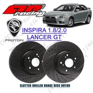 AR RACING Proton Inspira 1.8/2.0 Mitsubishi Lancer GT 2.0 BRAKE DISC ROTOR Slotted Drilled (Front)&(