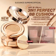 【𝐑𝐞𝐚𝐝𝐲 𝐒𝐭𝐨𝐜𝐤】Elegance Supreme Perfect Cover Cushion Foundation Full Coverage Long Lasting Waterproof