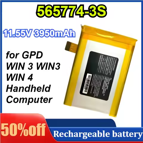 New 565774-3S for GPD WIN 3 WIN3 WIN 4 Handheld Computer Battery Small computer Battery 11.55V 3950m