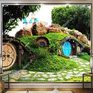 Hobbiton Nature Grass Journey Landscape 3D Photo Wallpapers for Living Room Sofa Background Bedroom 