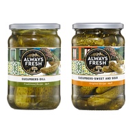 Always Fresh Cucumbers [ Bread & Butter / Dill / Sweet & Sour ] Traditional Recipe 680/700g - IJ