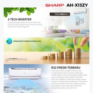 Terlaris Ac Sharp 1 1/2 Pk Inverter Ah-X13Zy | Ac 1 1/2 Pk Sharp