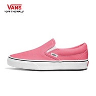 VANS UA CLASSIC SLIP_ON - PINK LEMONADE/TRUE WHITE รองเท้าผ้าใบ แวนส์ ผู้ชาย ผู้หญิง