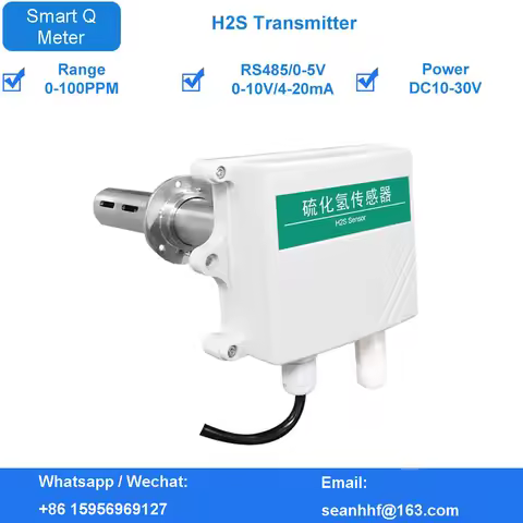 Pipeline hydrogen sulfide sensor 485 fresh air system laboratory agricultural gas concentration dete