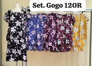 Setelan Gogo Rayon Jumbo Ld 120 Busui 2 Kancing // One Set