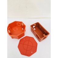 PVC orange Junction box, Utility box, Junction box cover
