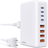 200W USB C Charging Station,8-Port GaN USB C Charger Block,PD 65W Desktop Charger, Power Strip Adapt