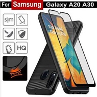 其他品牌 - 藍色 適用於 Samsung Galaxy A20 手機殼 防摔殼 防震保護套 電話殼