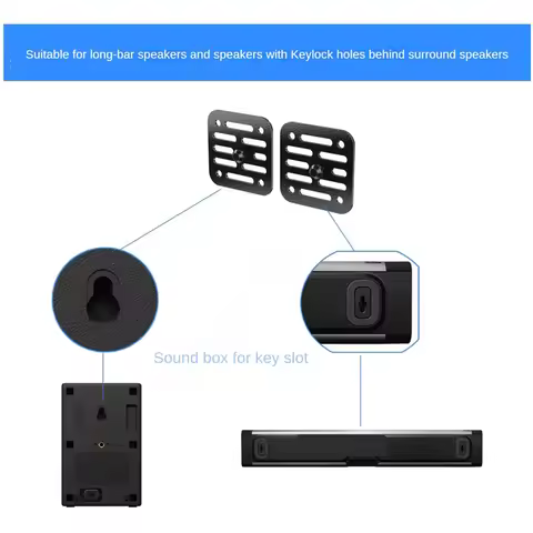 B49CSoundBar Wall Mount Brackets for Yamaha SR-C20A YAS-207 YAS-209 YAS-108 YAS-109 Soundbar for Son