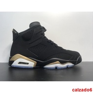 Air Jordan 6 Black Retro Gold Aj6 Basketball Shoes CT4954-007 Los Men Ar3z