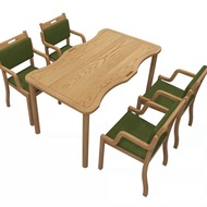 Dining Table and Chair Solid Wood Table Nursing Home Day Care Elderly Dining Chair Medical Care Health Care Restaurant Furniture