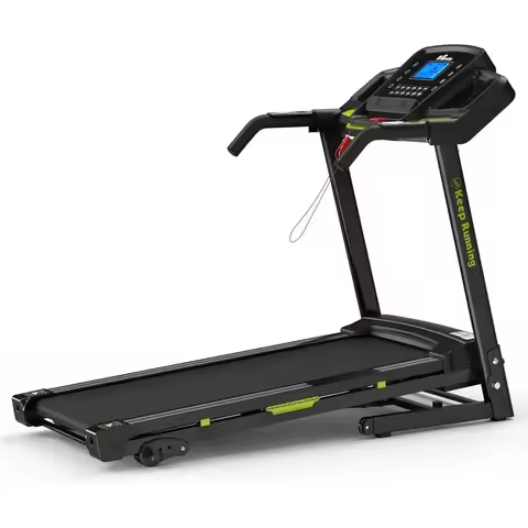 Quiet 3.0 HP Treadmill with Incline, LCD Display, Heart Rate Monitor, and Cup Holder