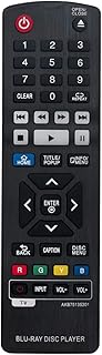 VINABTY Replacement Remote Control for LG Blu-ray Disc Player UBKM9 UP970 UBK90 BP550 BPM55 BPM33 BP