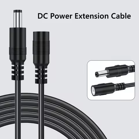 DC 12V Extension Power Cable 5.5*2.1mm Male To Female Connect Electrical Wire 0.5m 1m 2m 3m 5m 10m F
