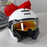 Gsb Helmet Motorcycle Helmet Three-quarter Helmet Double Lenses Motorcycle Riding