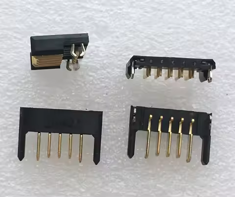 For imported SUYIN laptop battery interface, gold-plated, socket, connector 5P gold finger, contact 