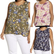 Halogen Sleeveless Top Print Woman Sleeveless Top/