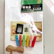 FRAME ROPE/ WALL/HOUSE DECORATION PHOTO - 4x6 PHOTO FRAMES - 6 COLORS - PRETTY - CUTE - UNIQUE ANNIV