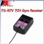 FLYSKY 7CH Gyro Receiver FS-R7V 2.4G 3.5 ~ 9V/DC ANT Single Antenna PWM For RC Model Cars Boats Tran