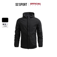 Áo khoác gió nam cao cấp S2 SPORT jacket nam có mũ chống gió chống bụi giữ ấm cản nước nhẹ - AG.02