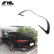 Carbon Fiber Rear Bumper Fins Canards for Mercedes Benz AMG GT 43 50 53 Sedan 4-Door 2019-2020
